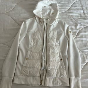 Michael Kors Womens White Puffer Jacket - Medium